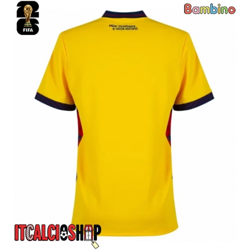 Ecuador Prima Maglia Bambino Mondiali 2026 Manica Corta (+ Pantaloni corti)
